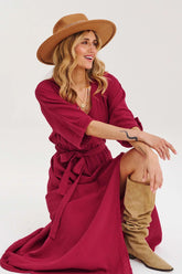 Savannah long muslin dress